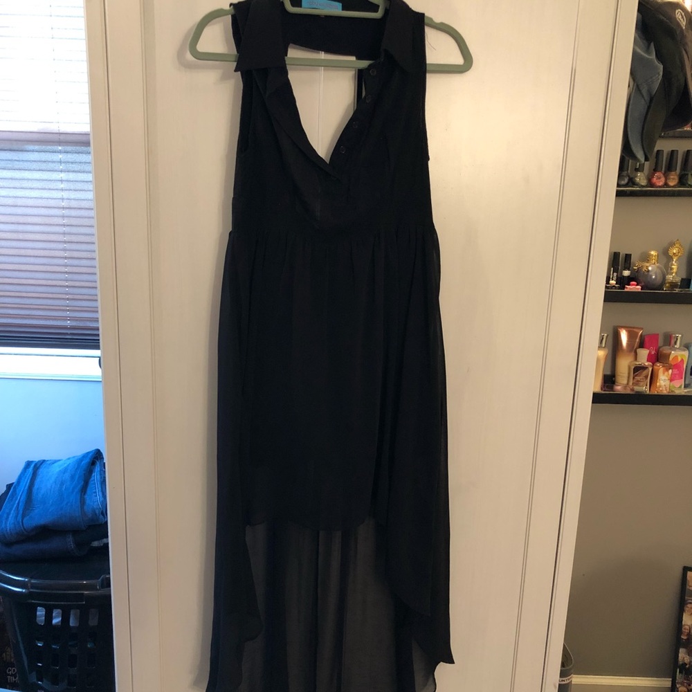 Black High low Dress